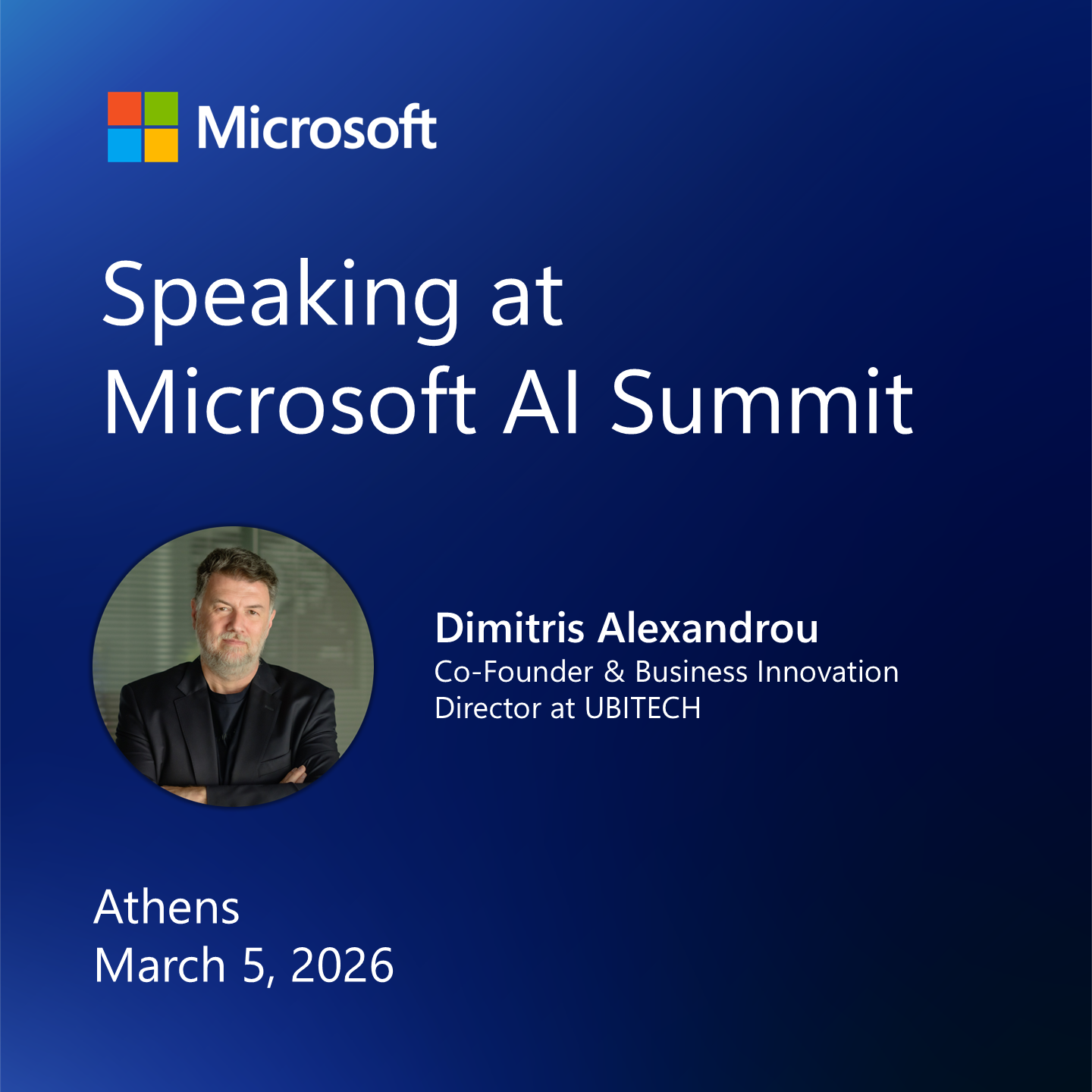 UBITECH Participates in Microsoft AI Summit 2026 as Premium Partner ...